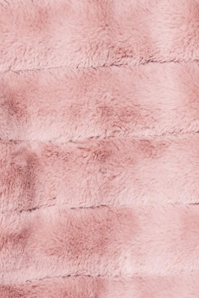 Baby Pink Cropped Faux Fur Jacket - dev.katchme