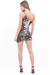 Asymmetric Multi-Colour Sequin Mini Dress - dev.katchme