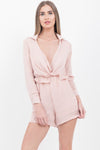 Baby Pink Frill Playsuit - dev.katchme
