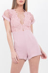 Baby Pink Crochet Playsuit - dev.katchme