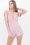 Baby Pink Crochet Playsuit - dev.katchme
