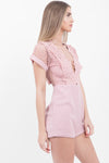 Baby Pink Crochet Playsuit - dev.katchme