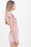 Baby Pink Crochet Playsuit - dev.katchme