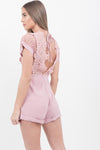 Baby Pink Crochet Playsuit - dev.katchme