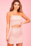 Baby Pink Bardot Ruffle Co-ord - dev.katchme
